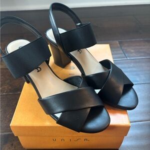 Unisa block heel sandals, size 7, NWT